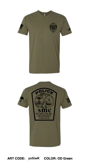 Spartanburg Methodist College Campus Safety Comfort Unisex Cotton SS Tee - ys5twK
