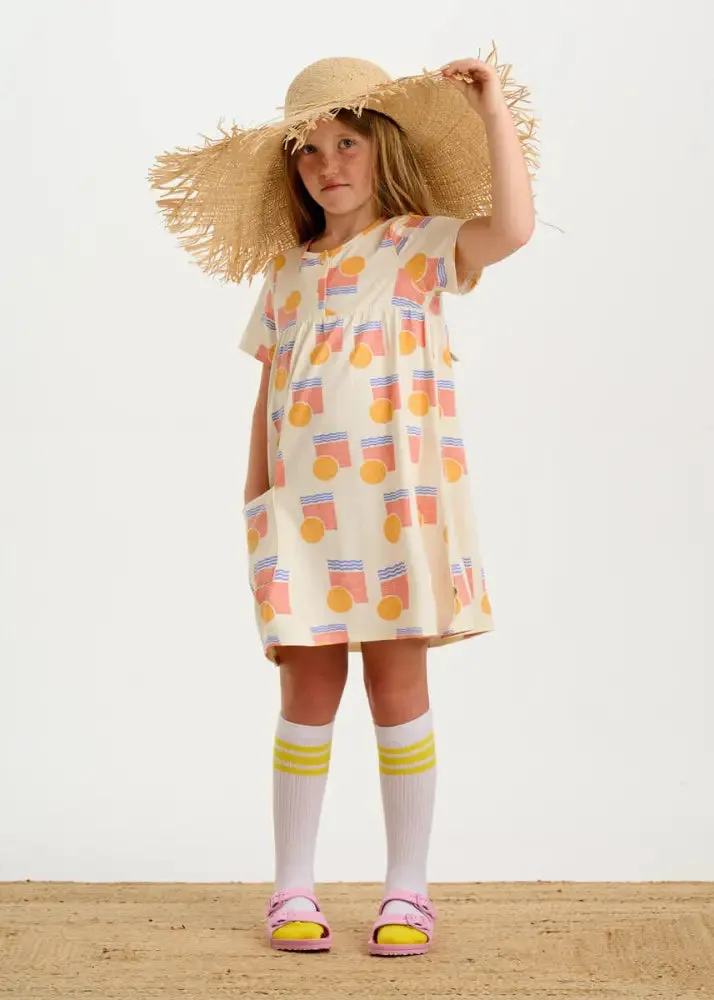 Sprinkles - Sunset Jersey Baby & Kids Short Sleeve Dress