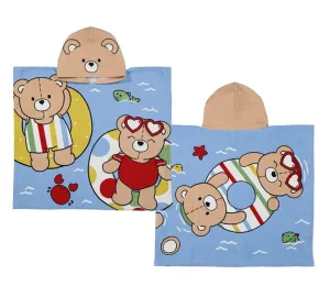 SS25 Mayoral -  Bears Hooded Beach Towel