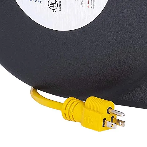 StarTech 849876 14 Gauge Abs Retractable Extension Cord Reel (50 Ft)