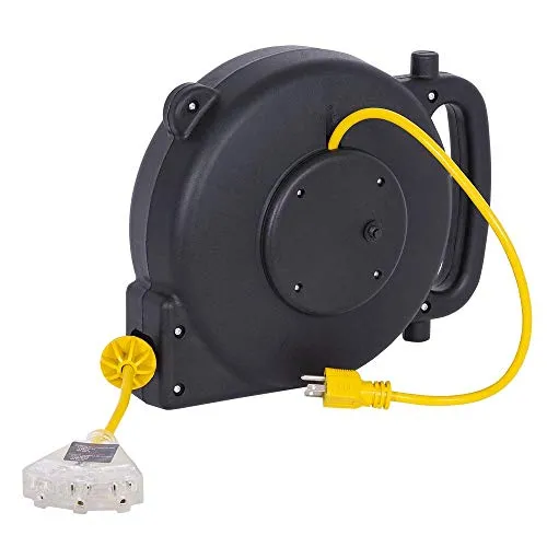 StarTech 849876 14 Gauge Abs Retractable Extension Cord Reel (50 Ft)
