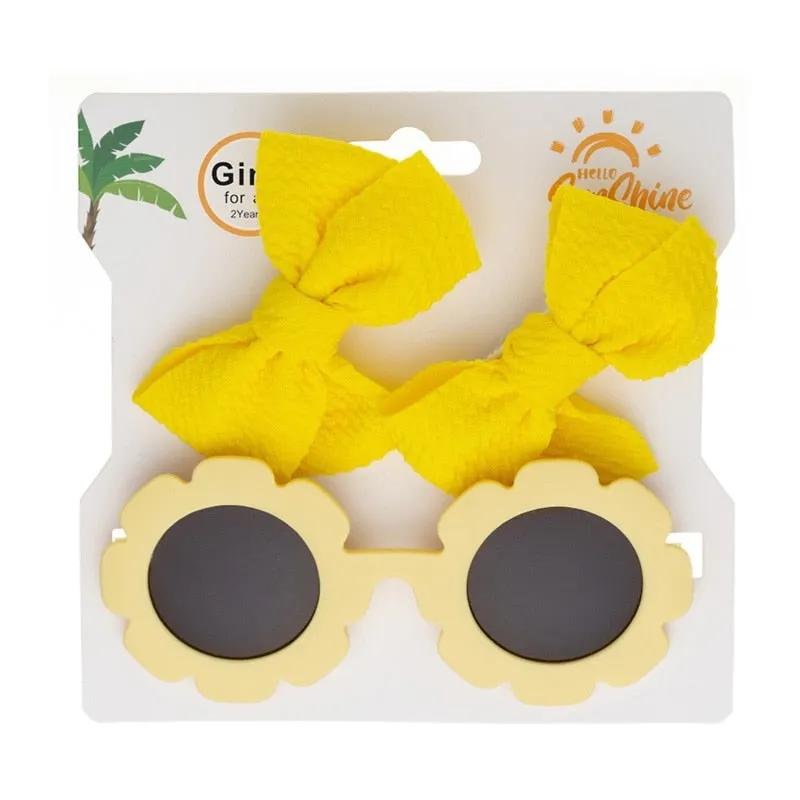 Sunflower Glasses with Clip