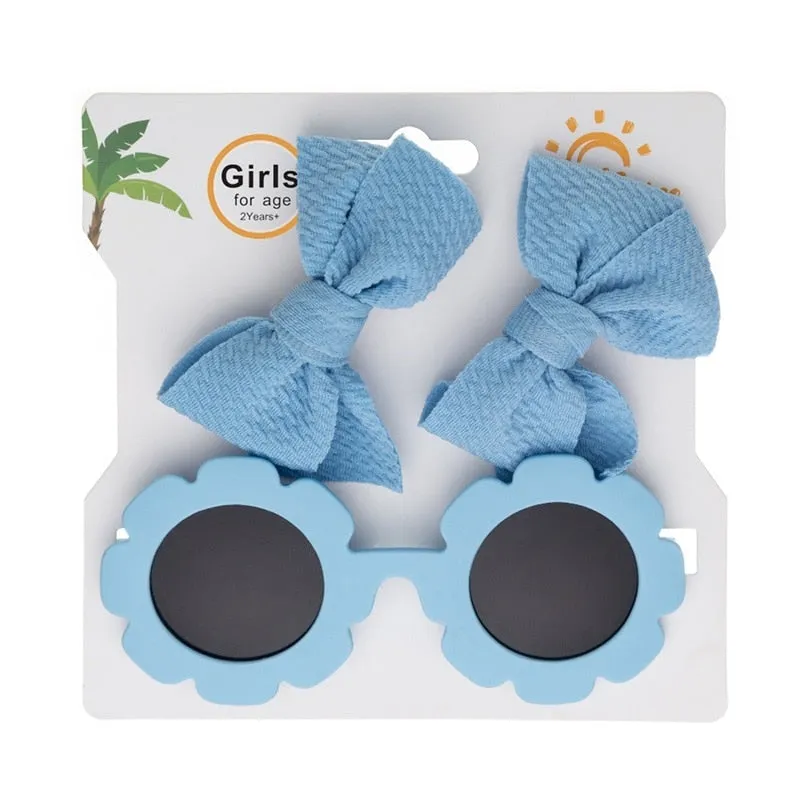 Sunflower Glasses with Clip