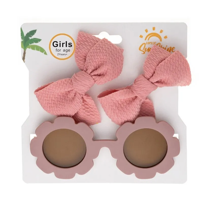 Sunflower Glasses with Clip