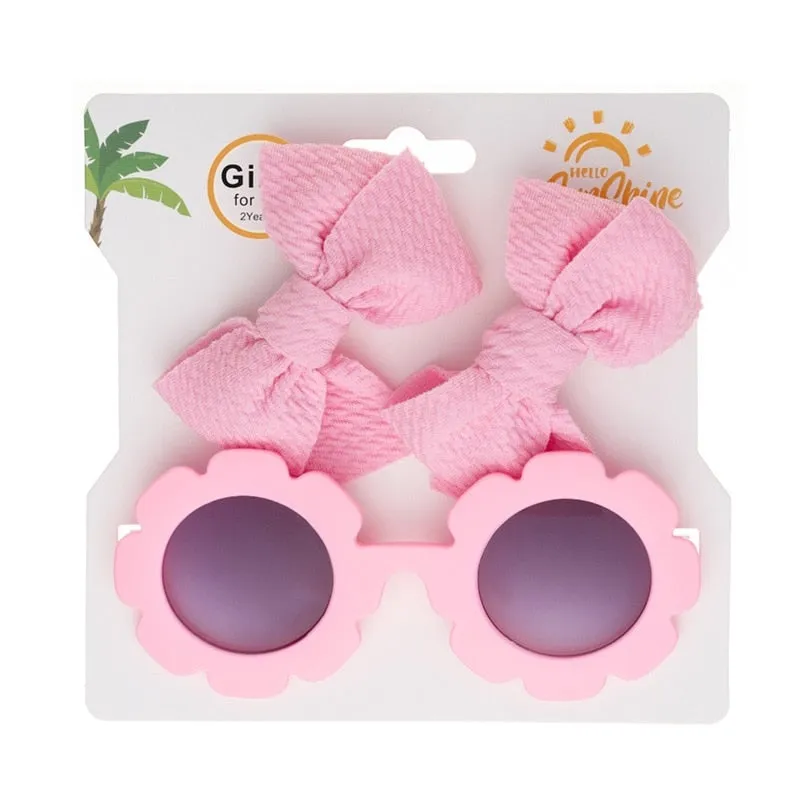 Sunflower Glasses with Clip