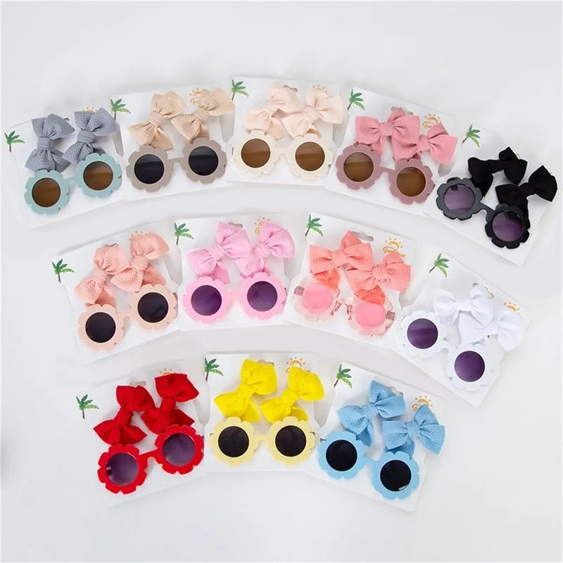 Sunflower Glasses with Clip