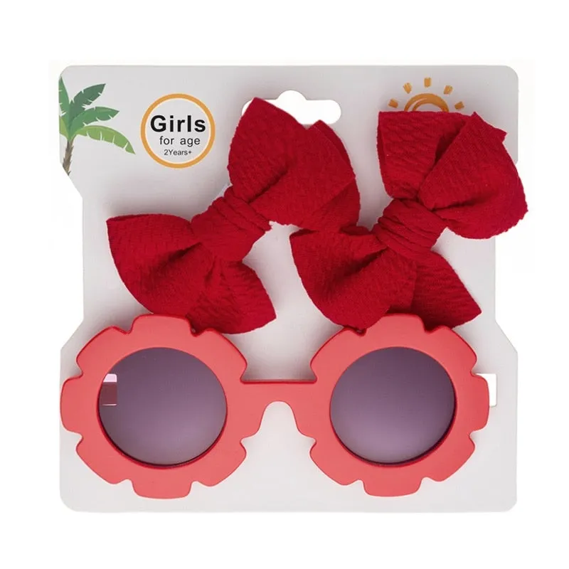 Sunflower Glasses with Clip
