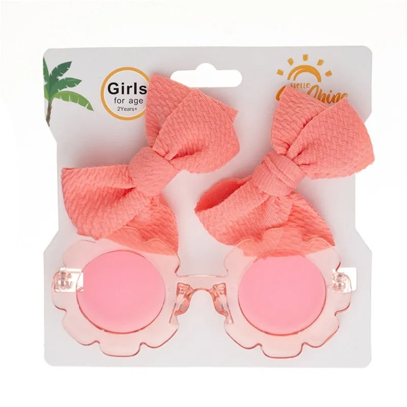 Sunflower Glasses with Clip