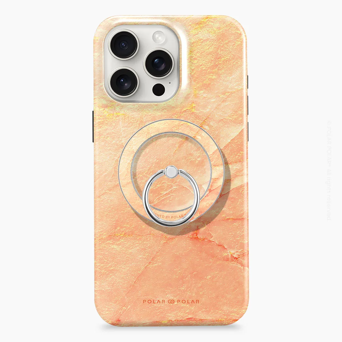 Sunset - Silver MagSafe Phone Grip and Ring Holder Stand