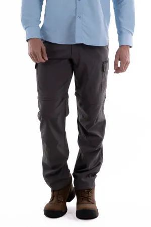 Thomas Cook Kombi Mens Zip Off Pants Charcoal