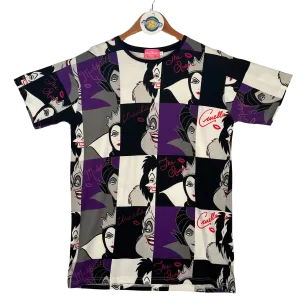 Tokyo Disney Villains Cruella Ursula Maleficent The Queen Checker Tee