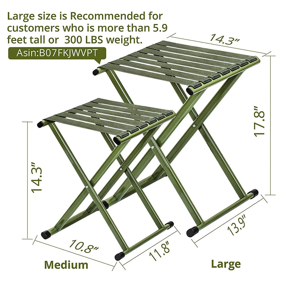 TRIPLETREE Folding & Super Strong Heavy Duty Outdoor Portable Chair
