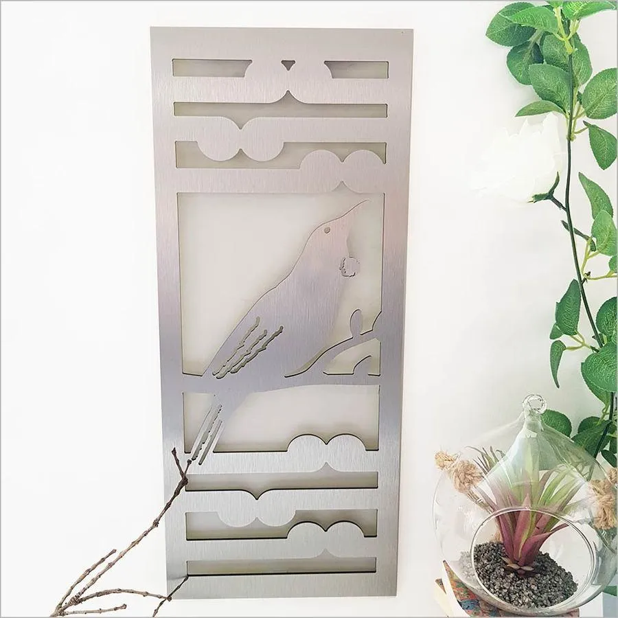 Tui Bird and Koru Outdoor Indoor Panel