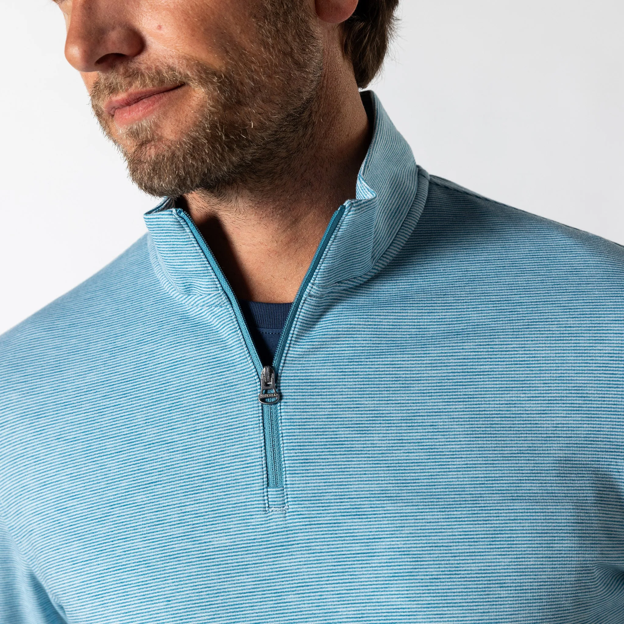 Wakeman Stripe Performance 1/4 Zip Pullover
