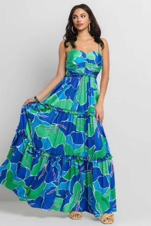 WEETHEART NECKLINE SHOULDER STRAP RUFFLE DETAILED