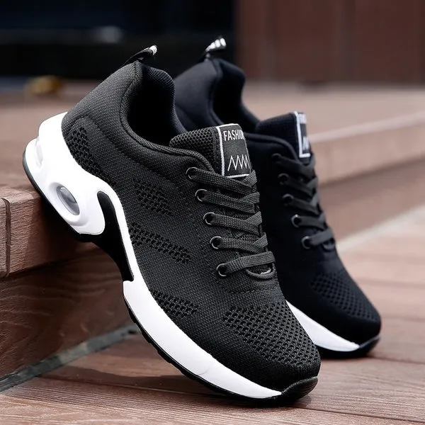 Women Running Shoes Mesh Breathable Air Cushion Tennis Shoes Outdoor Sports Sneakers