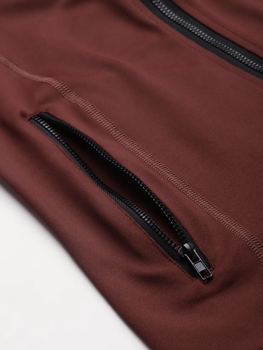 Women's Brown Solid Quick Dry Active Fitted Sporty Jacket